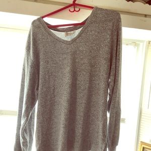 Anthropologie grey sweater